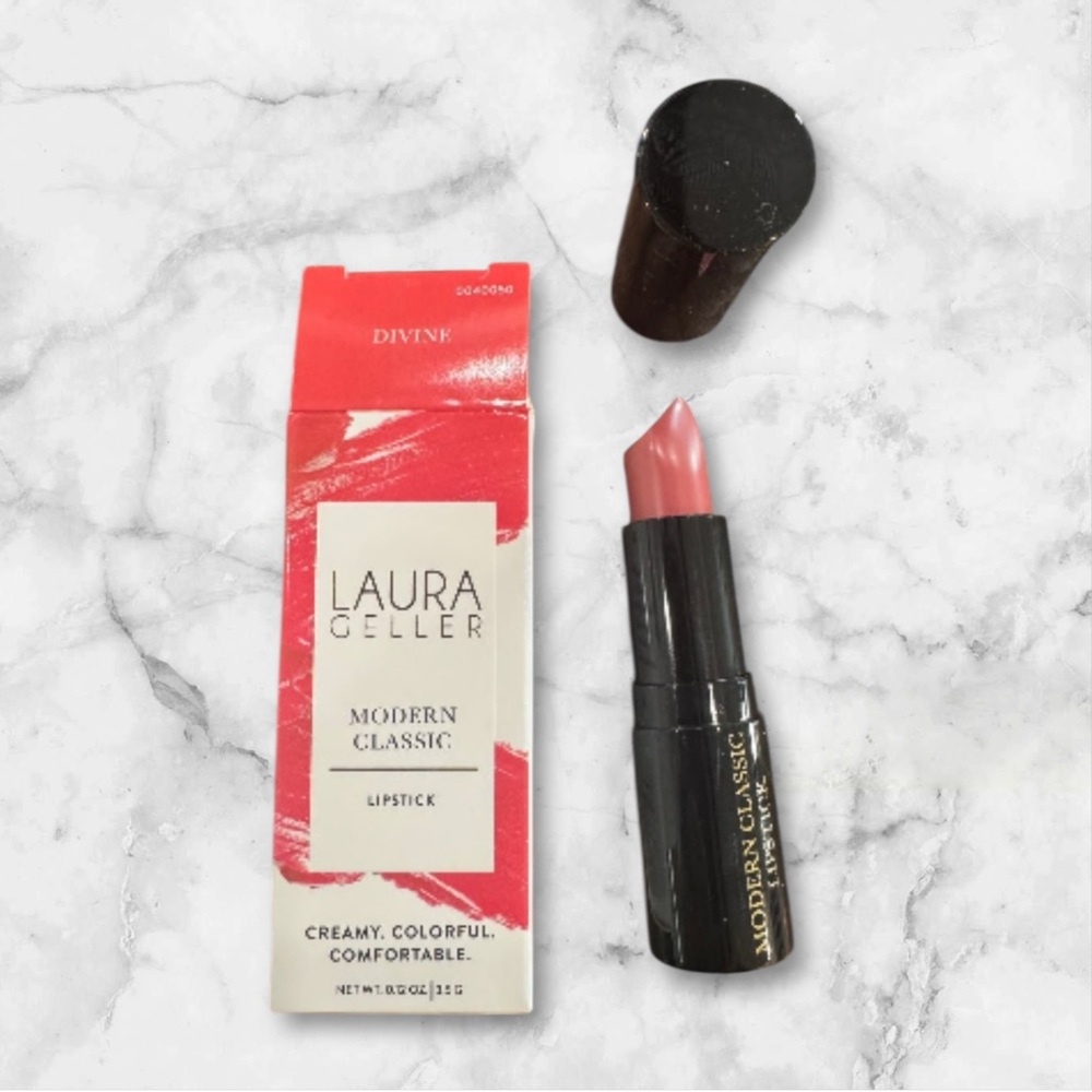 New LAURA GELLER Modern Classic Lipstick Creamy Colorful Comfortable "Divine"